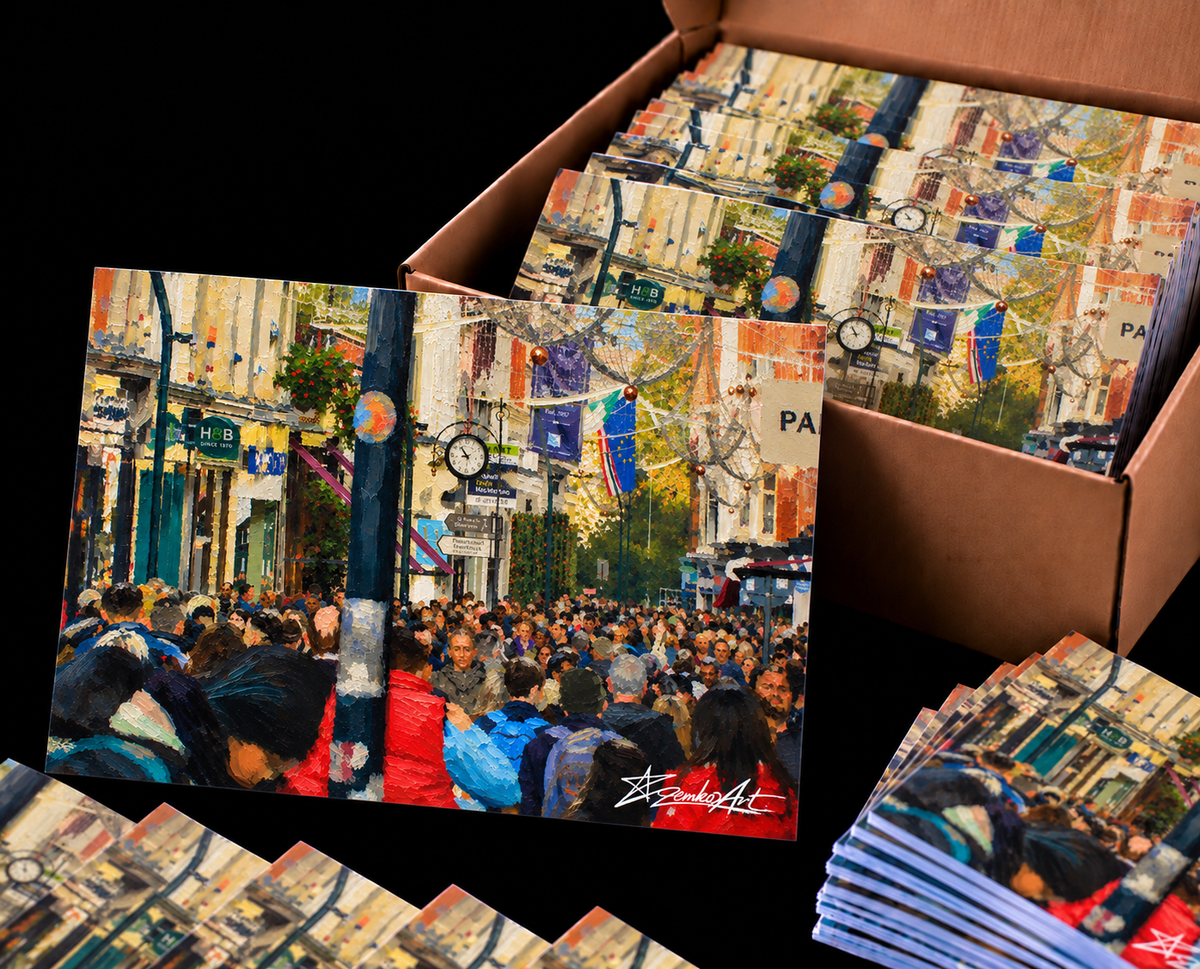 The Old Town Promenade – Set of 100 A6 Fine Art Postcards