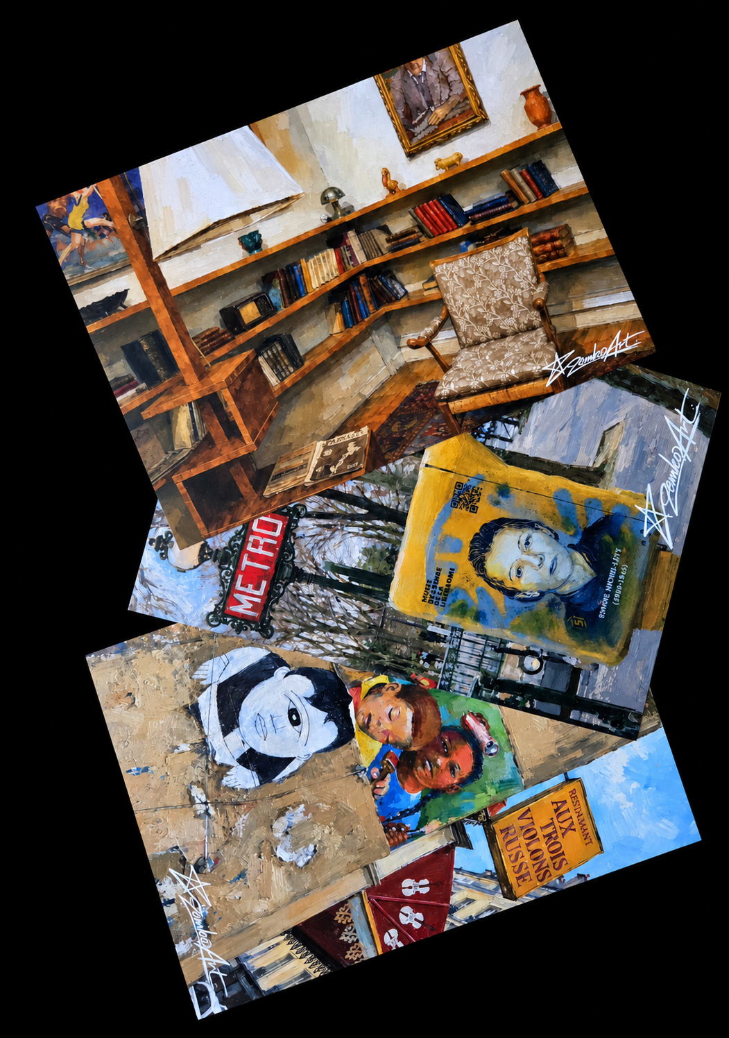 Revolutionary Ideas - Set of 3 Fine Art PostCards