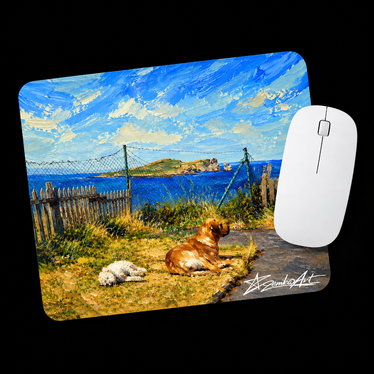 The Luxury of Doing Nothing – Fine Art Mouse Pad