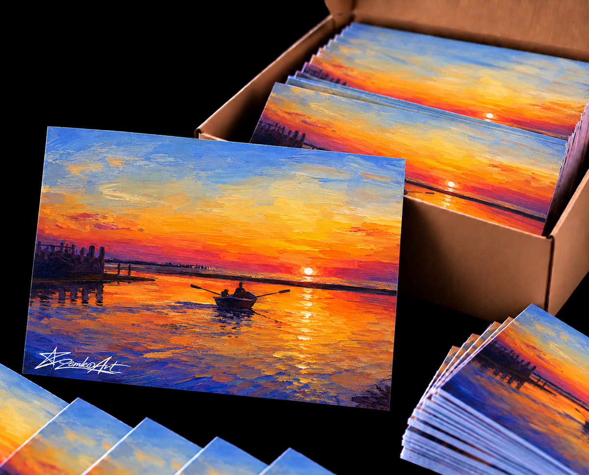 Sailing Into Forever – Set of 100 A6 Fine Art Postcards