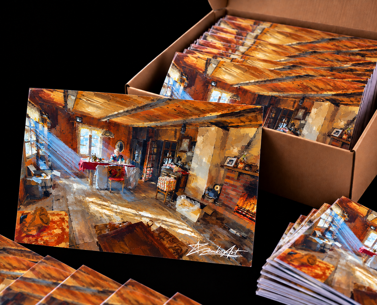 Where the Light Remembered – Set of 100 A6 Fine Art Postcards