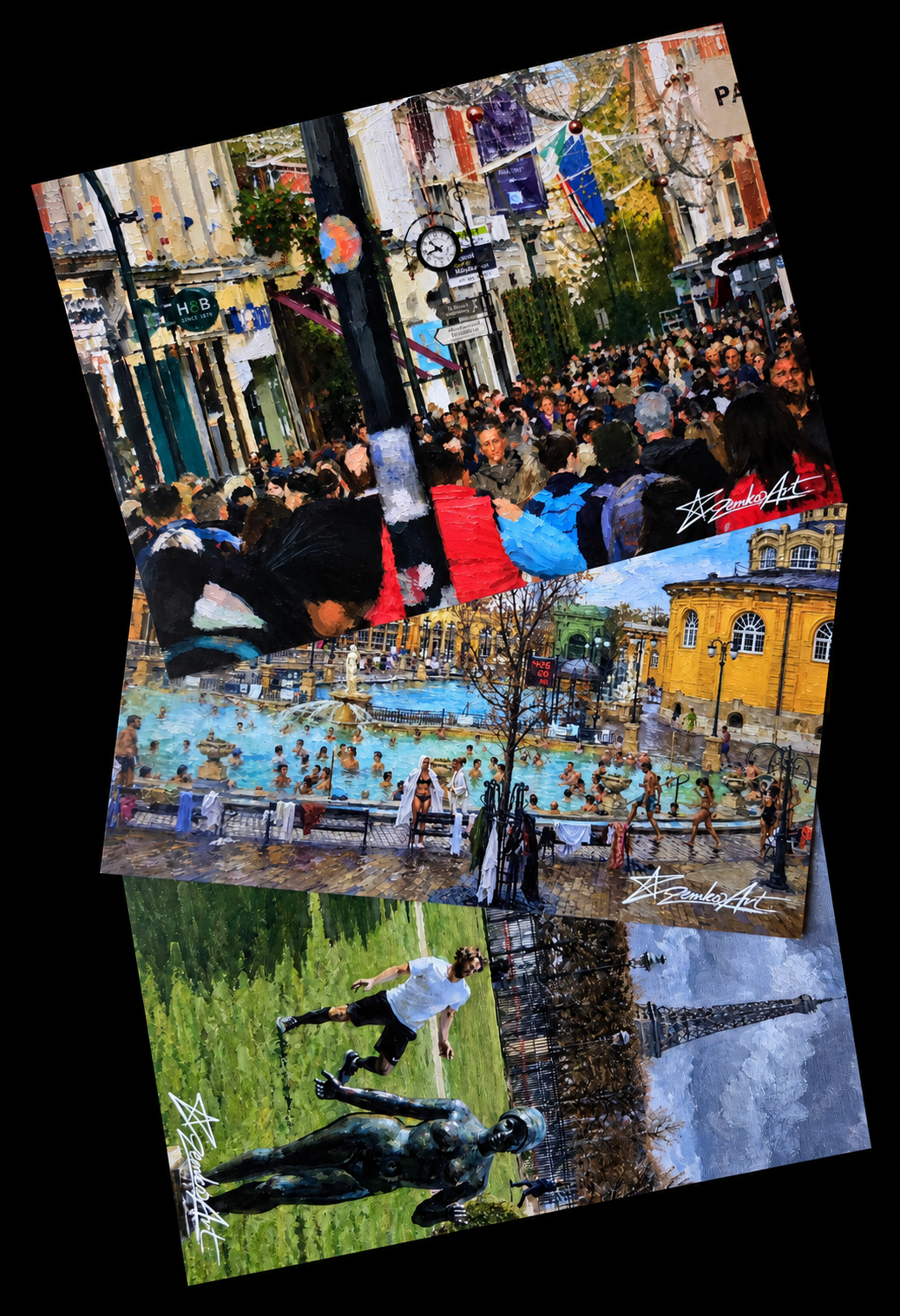 Inside the City - Set of 3 Fine Art PostCards