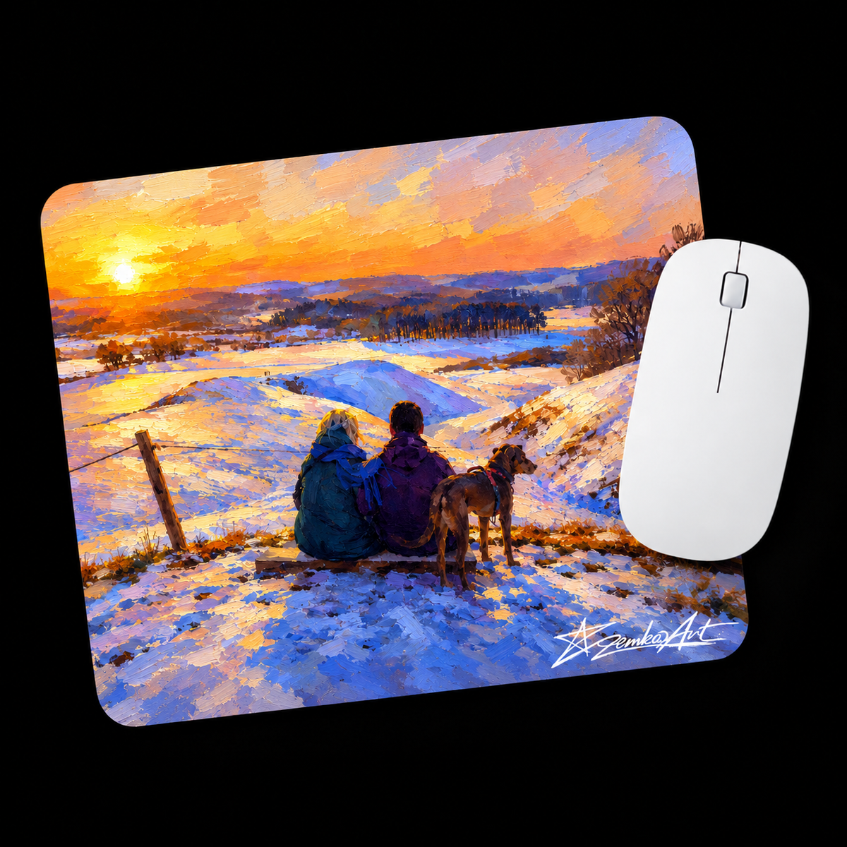 Embraced by the Last Snow – Fine Art Mouse Pad