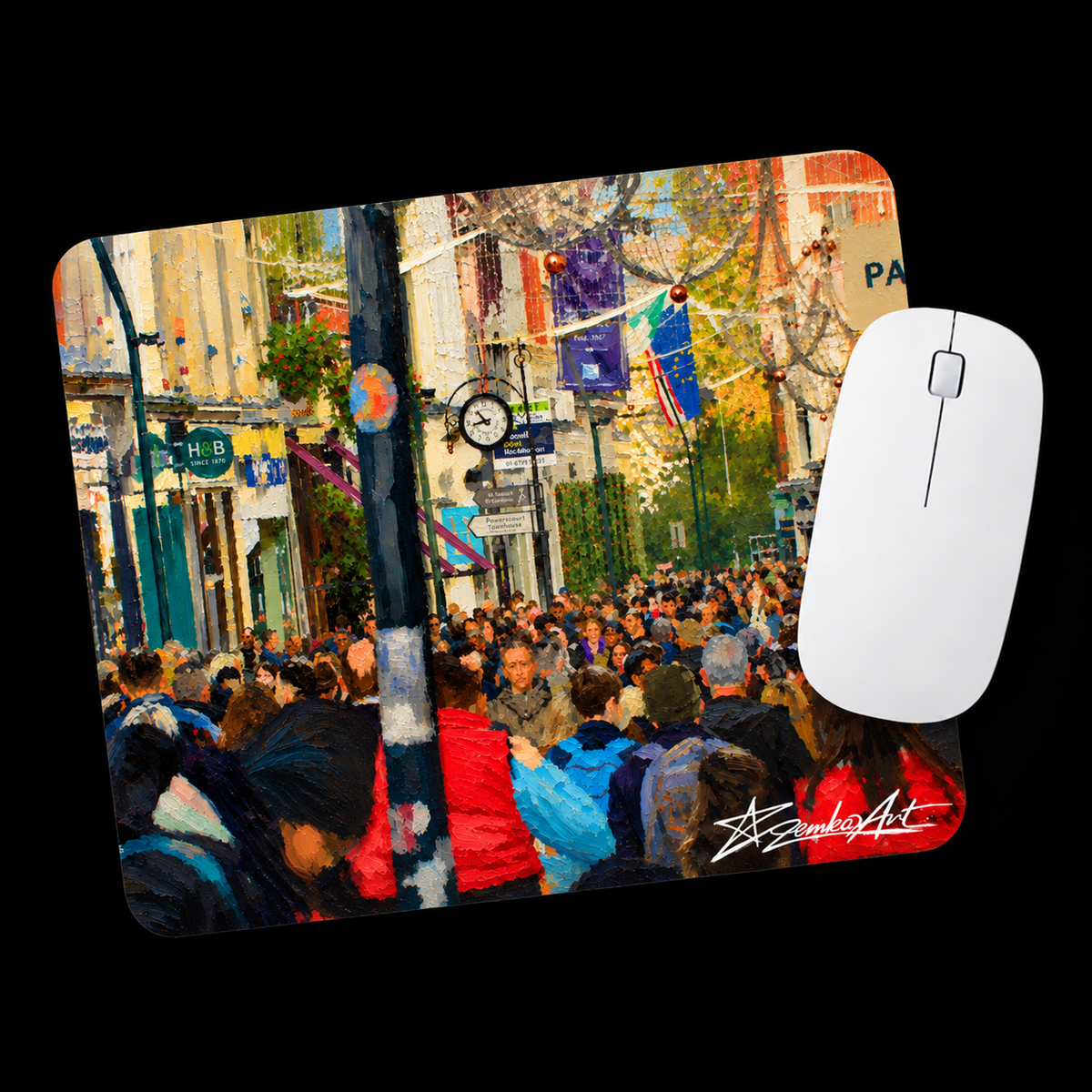 The Old Town Promenade – Fine Art Mouse Pad