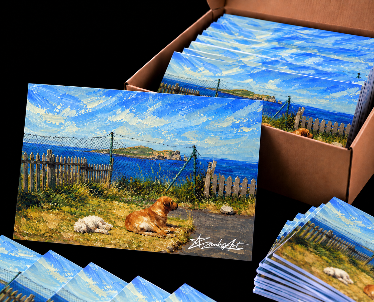 The Luxury of Doing Nothing – Set of 100 A6 Fine Art Postcards