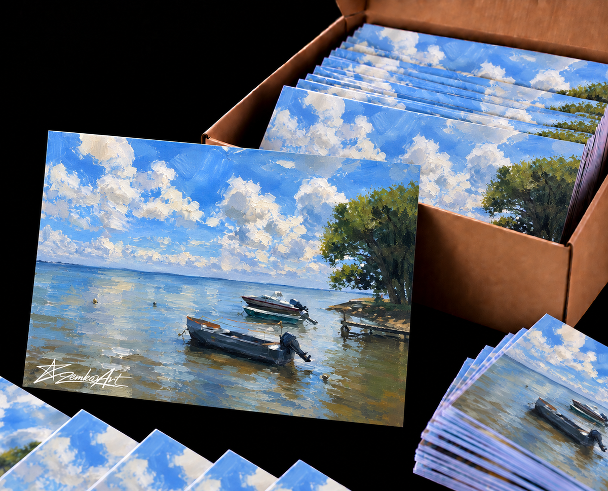 Drifting Light – Set of 100 A6 Fine Art Postcards