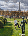 A Kick of Joy Beneath the Eiffel Tower