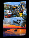 Silent Harbours - Set of 3 Fine Art PostCards